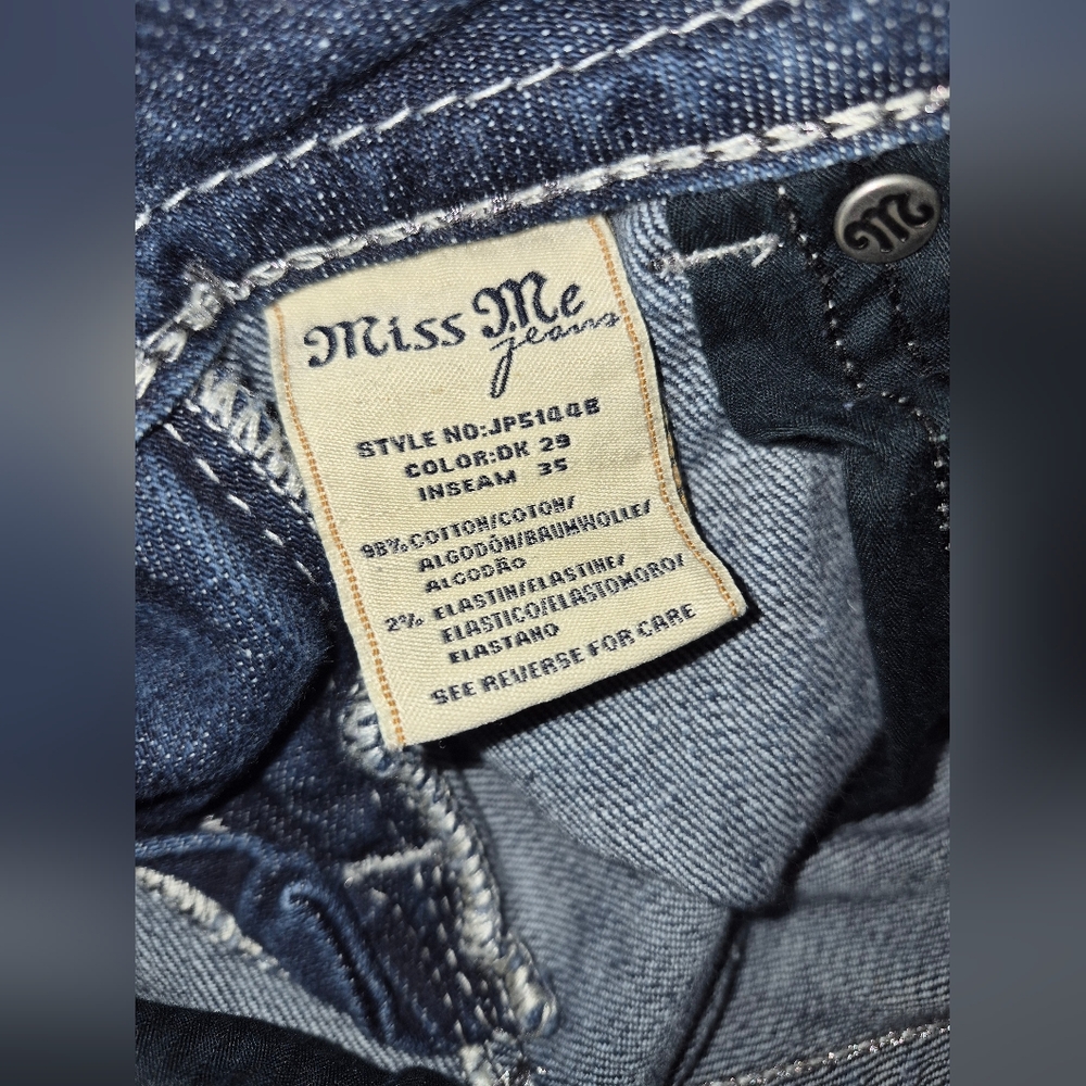 Miss Me Bootcut Jeans Size 29X 35 - Never Worn - Picture 5 of 10